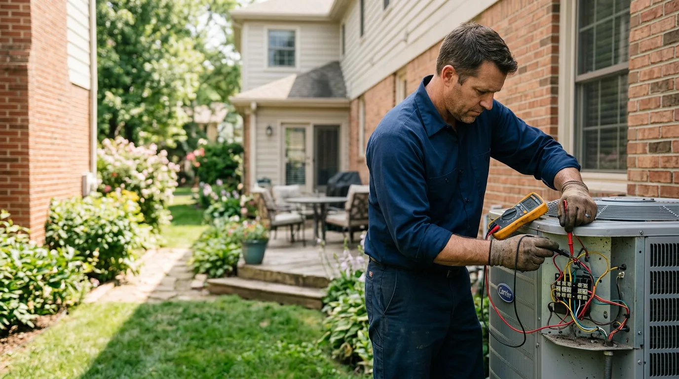 HVAC technician working near Clallam Bay, WA